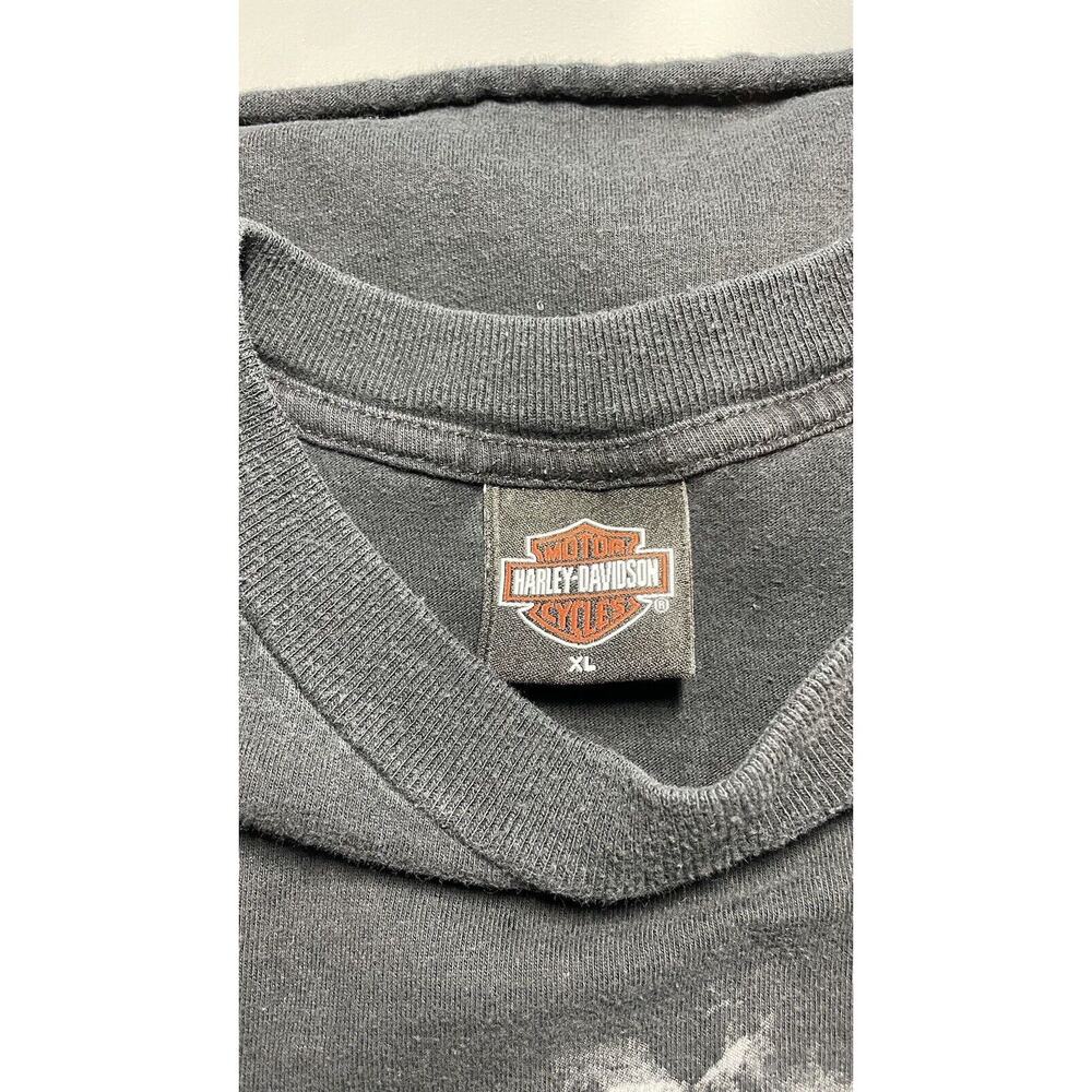 Harley Davidson Buffalo New York 2005 Short Sleeve Women's XL Cropped Tee Grunge - Picture 7 of 14